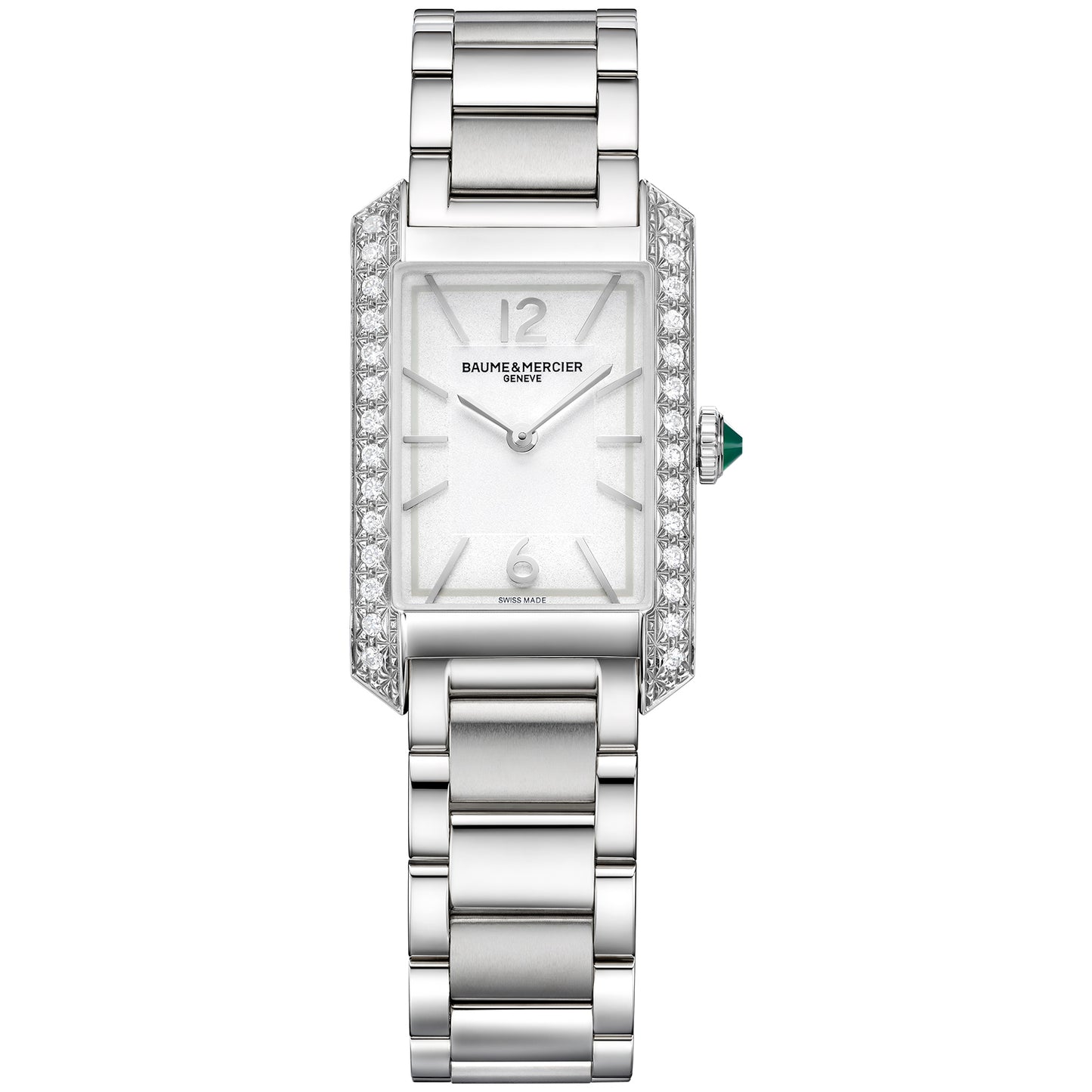 Baume & Mercier 'Hampton' Diamond Set Bracelet Watch. Henry D Johnstone Jewellers. Alderley Edge, Poynton, Cheshire.