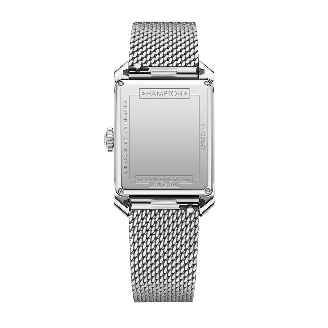 Baume & Mercier stainless steel 'Hampton'  quartz bracelet watch M0A10671.