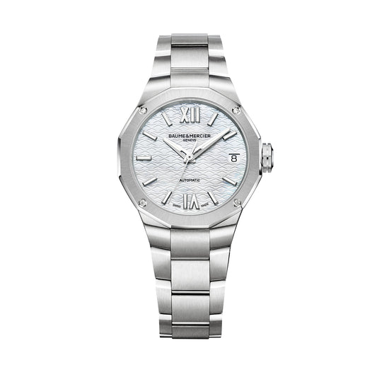 Baume & Mercier stainless steel 'Riviera' ladies bracelet watch M0A10676.