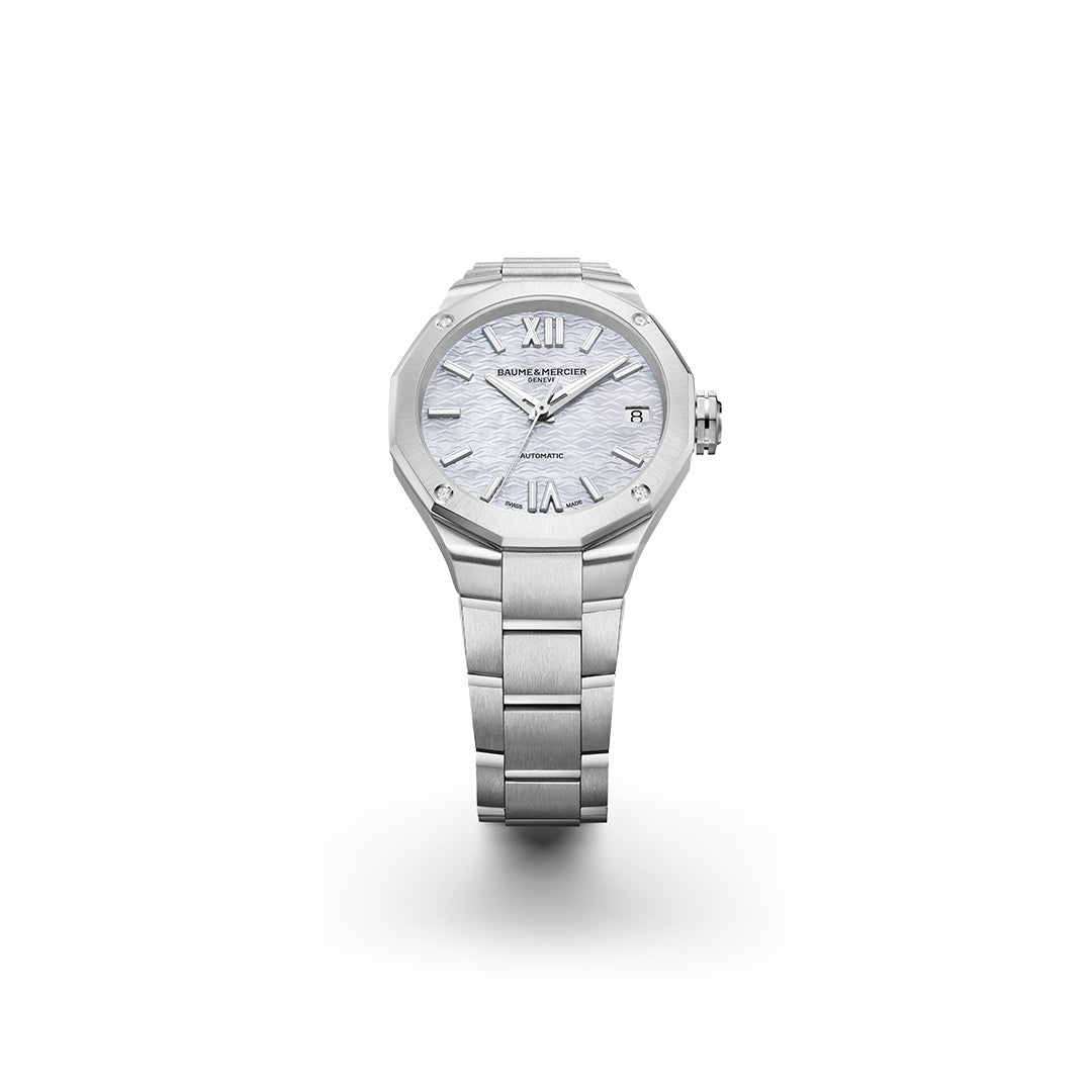 Baume & Mercier stainless steel 'Riviera' ladies bracelet watch M0A10676.
