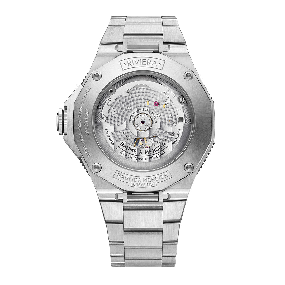 Baume & Mercier stainless steel 'Riviera' bracelet watch - MPA10717.