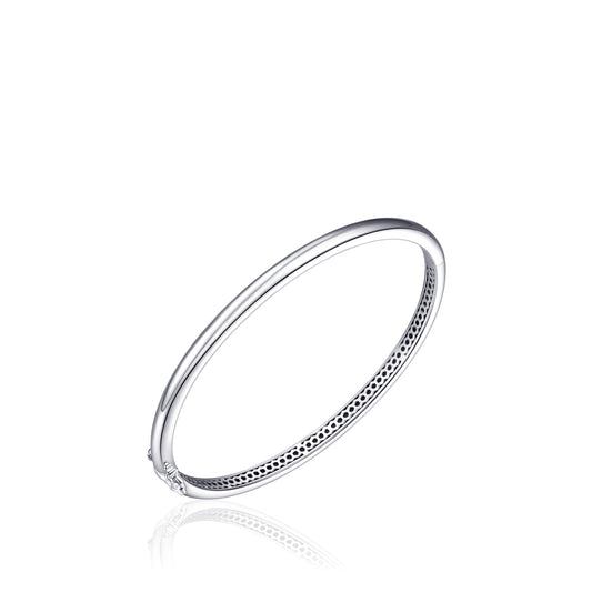 Gisser Silver Cubic Zirconia Bangle SBD4