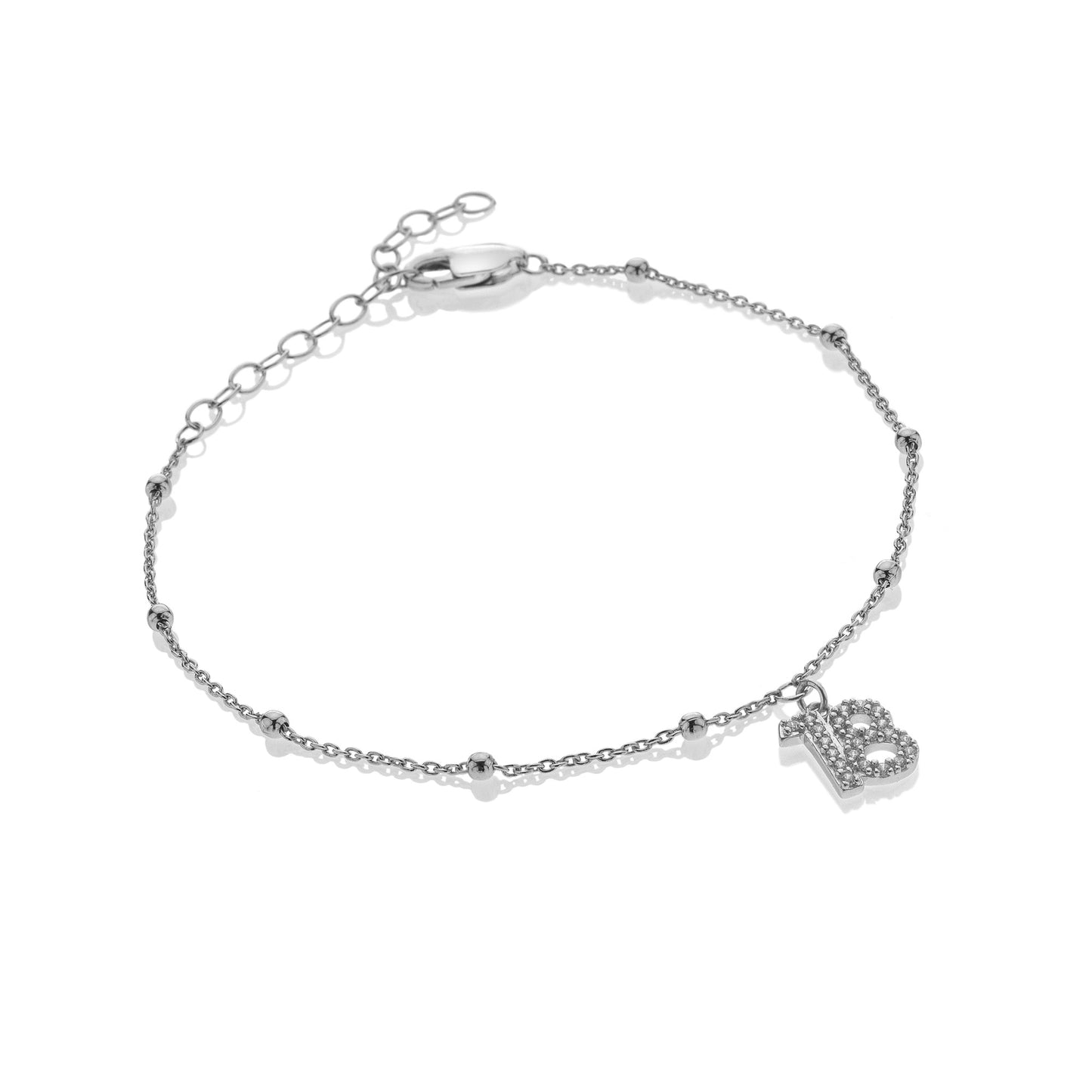 Silver Whisper 18th Birthday Bracelet.