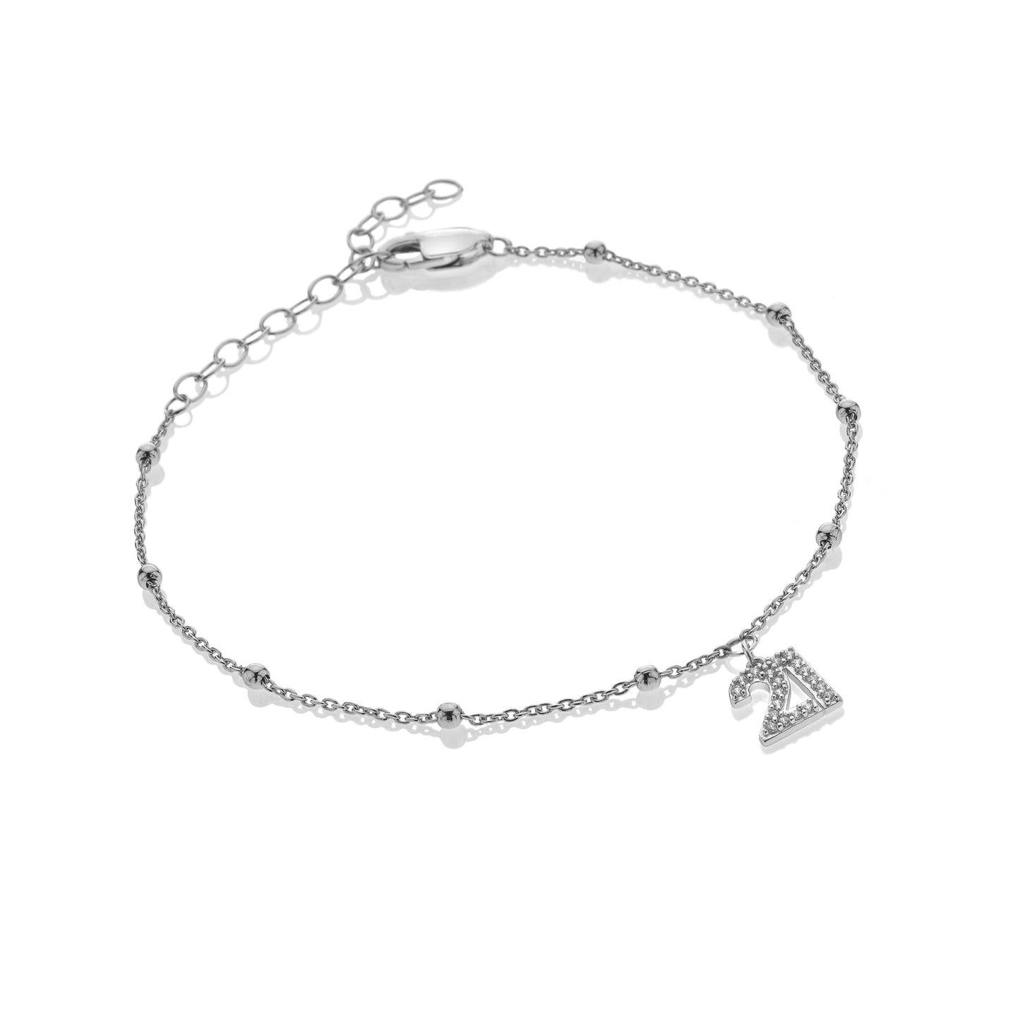 Silver Whisper 21st Birthday Bracelet.