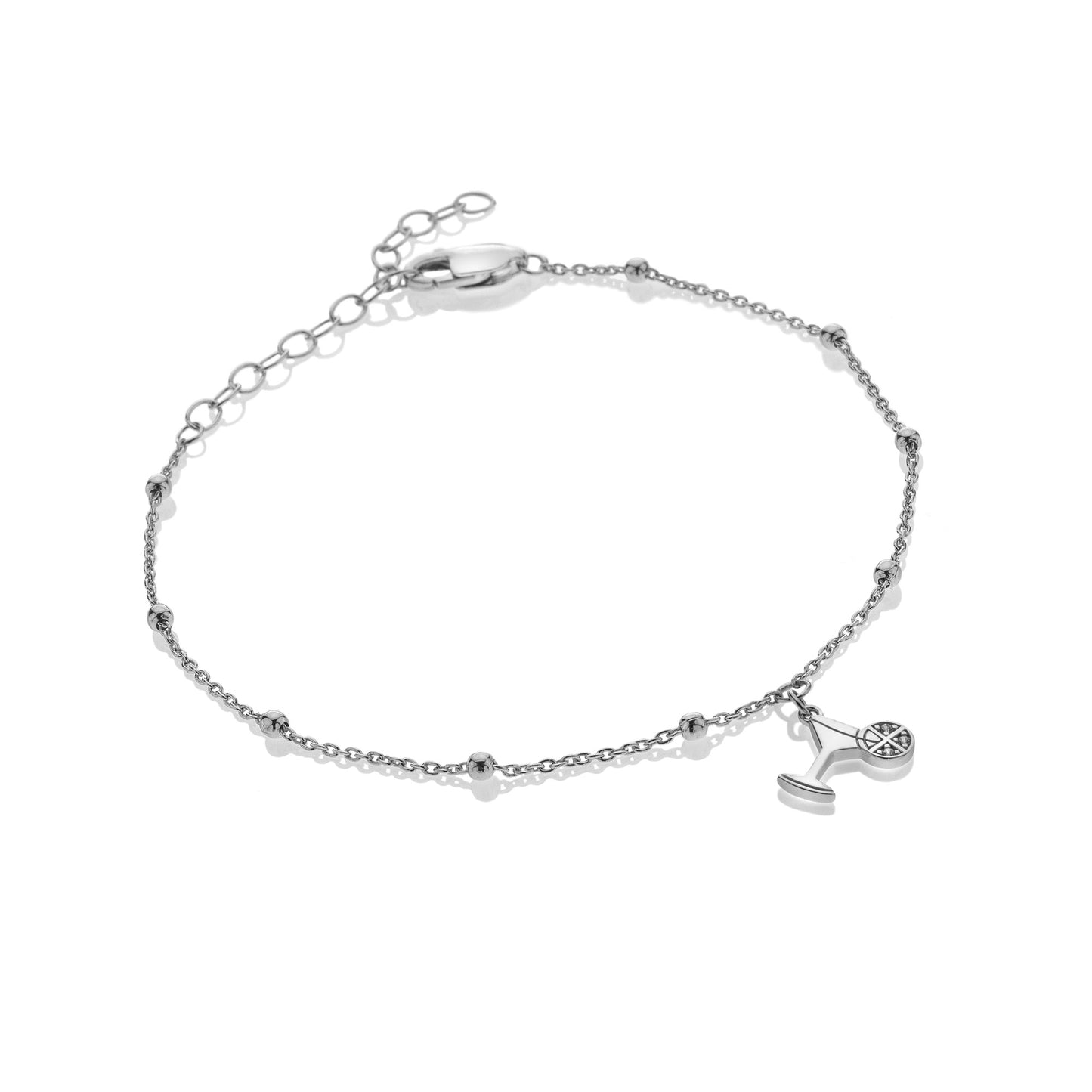 Silver Whisper Birthday Celebration Bracelet.
