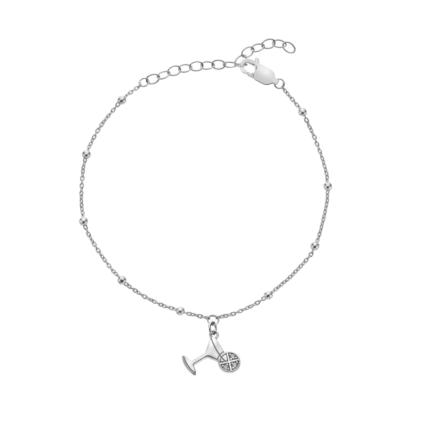 Silver Whisper Birthday Celebration Bracelet.