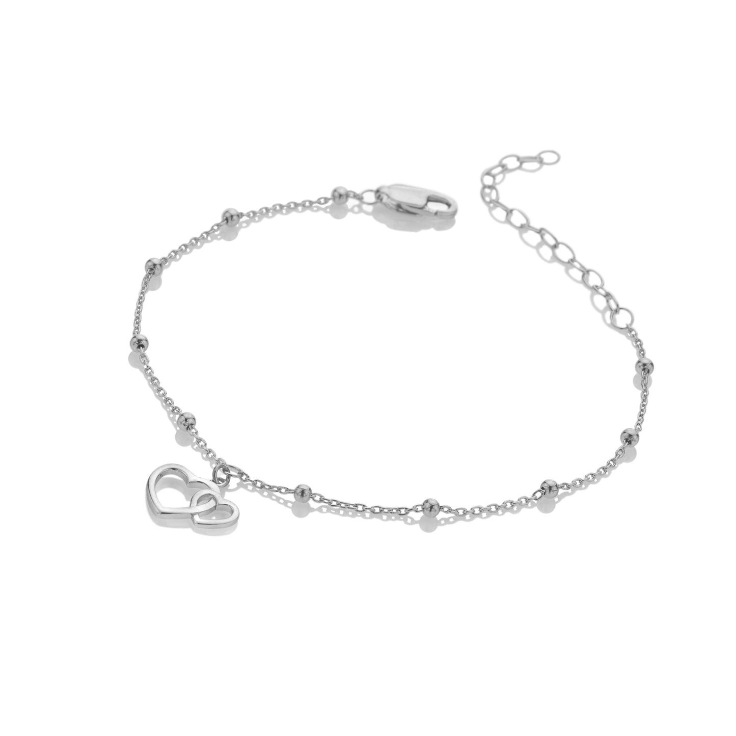 Silver Whisper Mother and Daughter Bracelet.