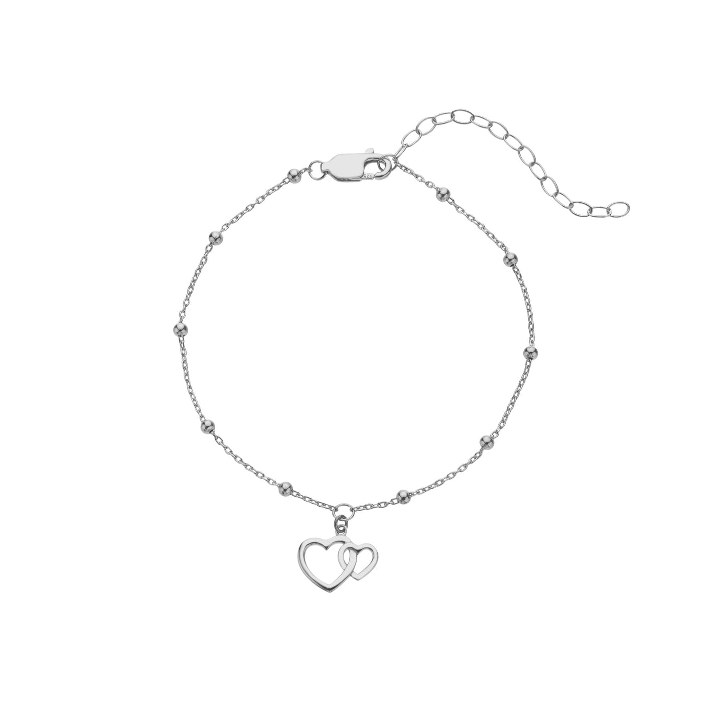 Silver Whisper Mother and Daughter Bracelet.