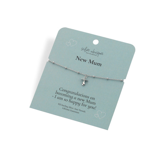 Silver Whisper New Mum Bracelet.