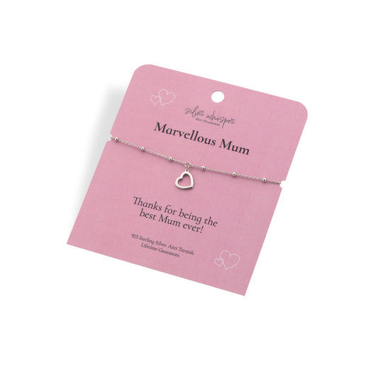 Silver Whisper Marvellous Mum bracelet.