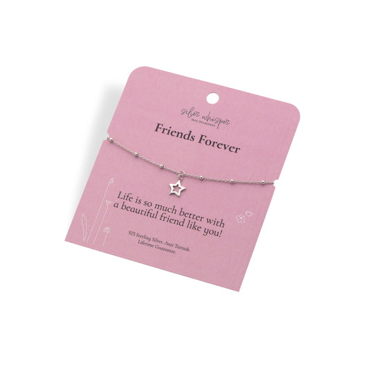 Silver Whisper Friends Forever bracelet.