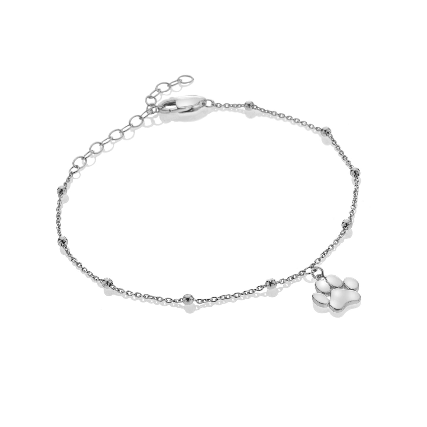 Silver Whisper Furry Friend Bracelet.