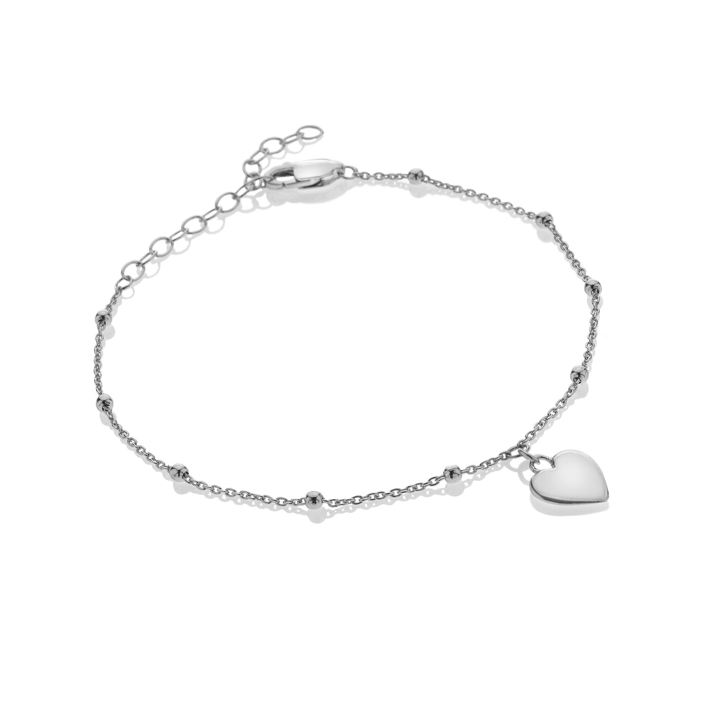 Silver Whisper Thank You Bracelet.