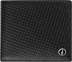 Dunhill 'Micro D-eight billfold' leather wallet - Black.