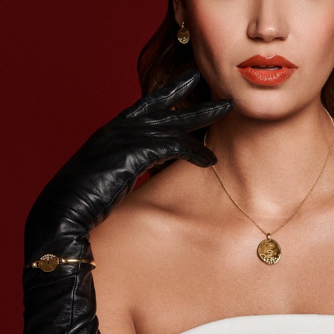 Hot Diamonds HD X Golden Edit 'Illuminate' Sterling Silver Gold Plated Pendant, Large- DP1021