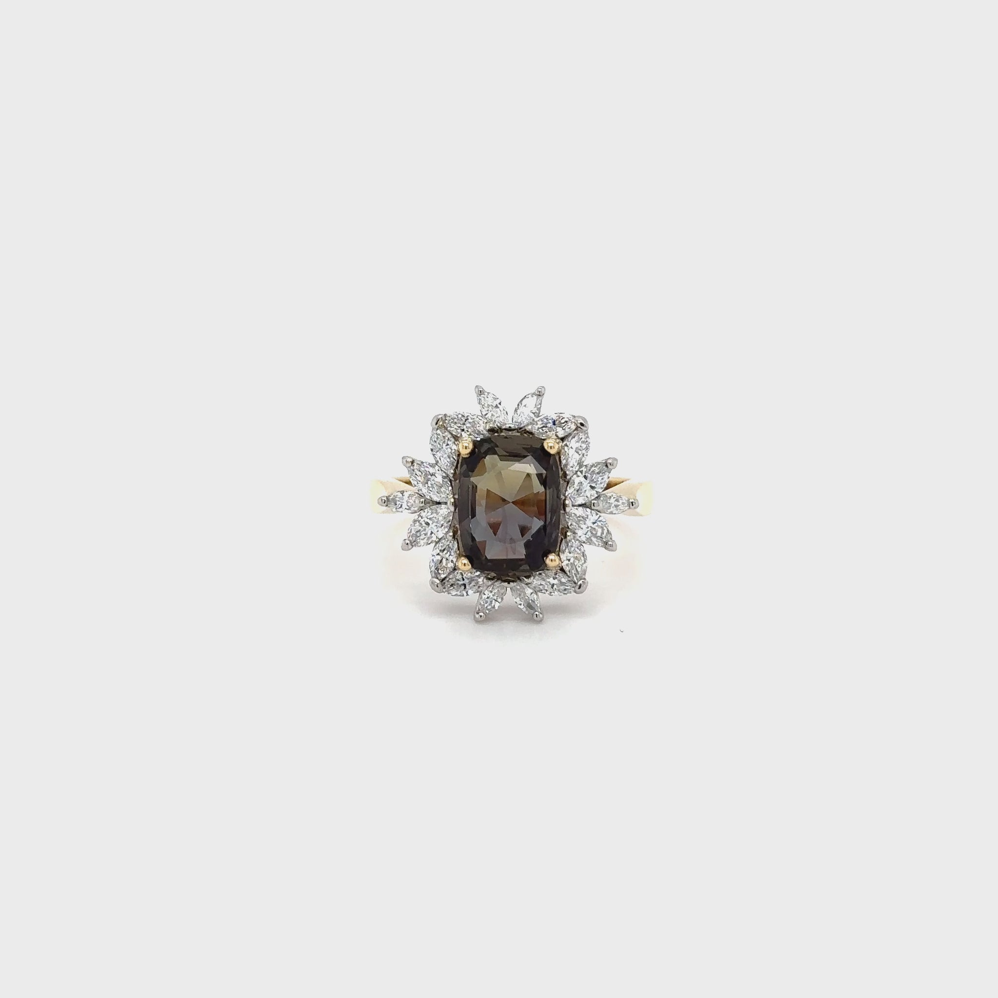 Exquisite Gemstone and Diamond Ring