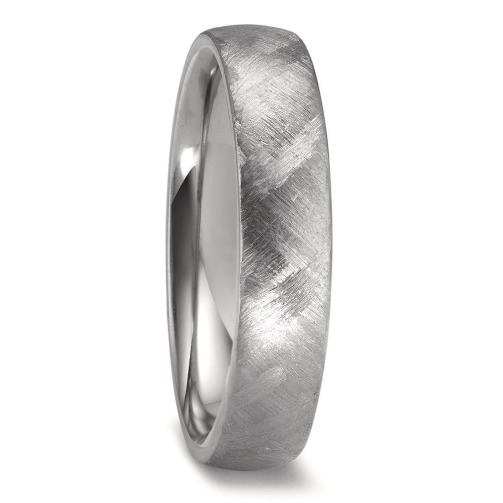 5mm zirconium textured wedding ring. Henry D Johnstone Jewellers. Alderley Edge, Poynton, Cheshire.