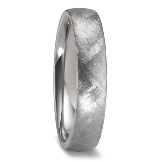 5mm zirconium textured wedding ring