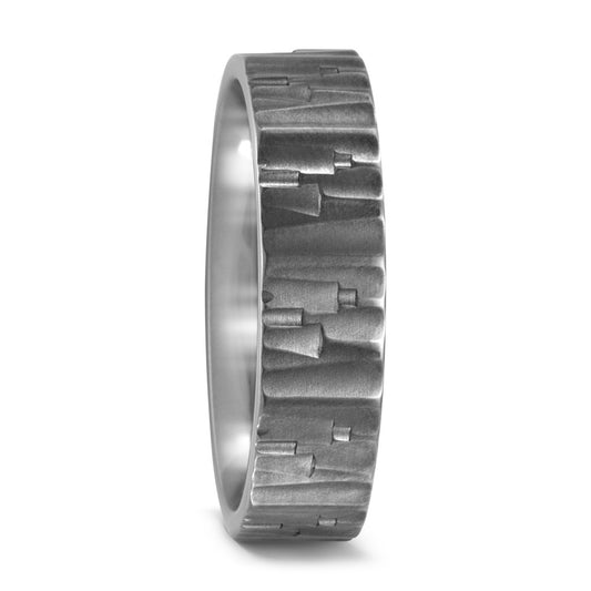 Structured matte finish ring