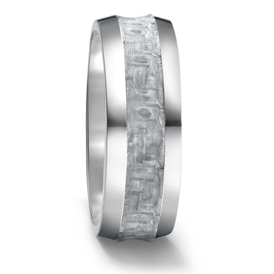 8.0mm Titanium and Carbon Fibre Ring. Henry D Johnstone Jewellers, Alderley Edge, Poynton, Cheshire.