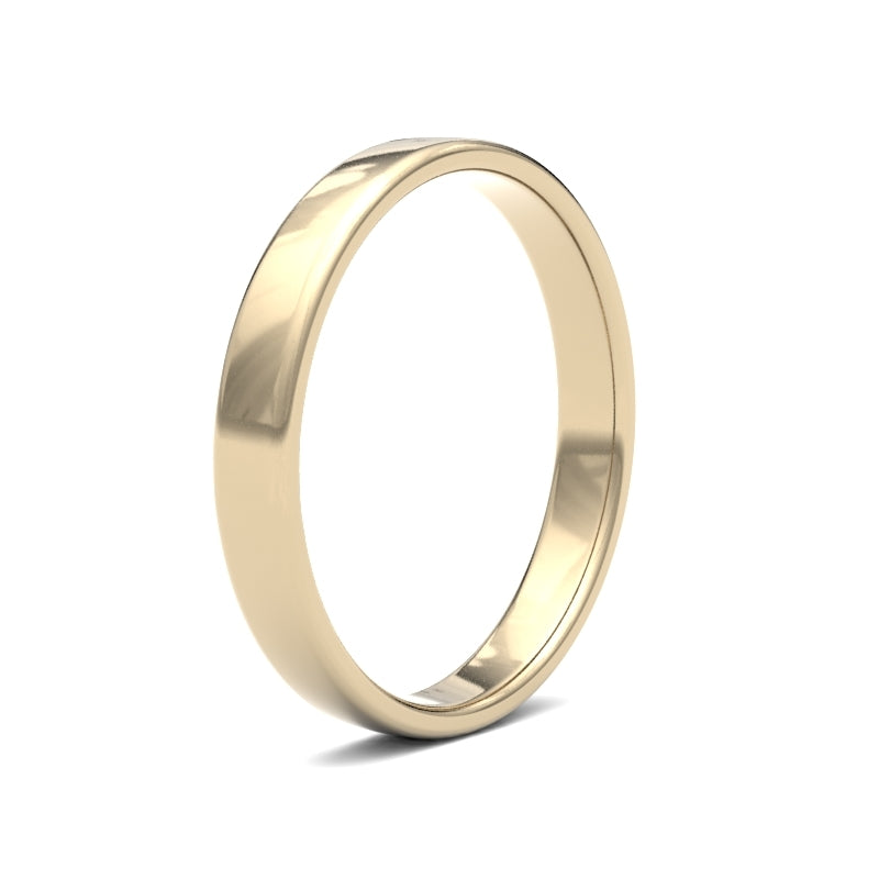 Embrace Comfort and Elegance: Ladies Soft Court Profile Wedding Bands.