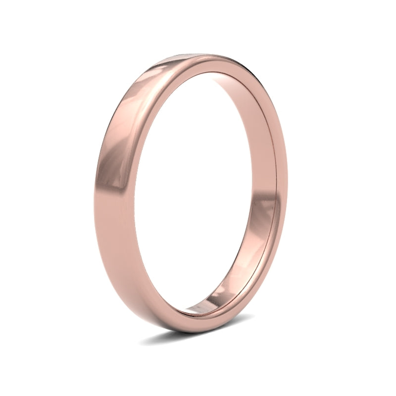 Embrace Comfort and Elegance: Ladies Soft Court Profile Wedding Bands.