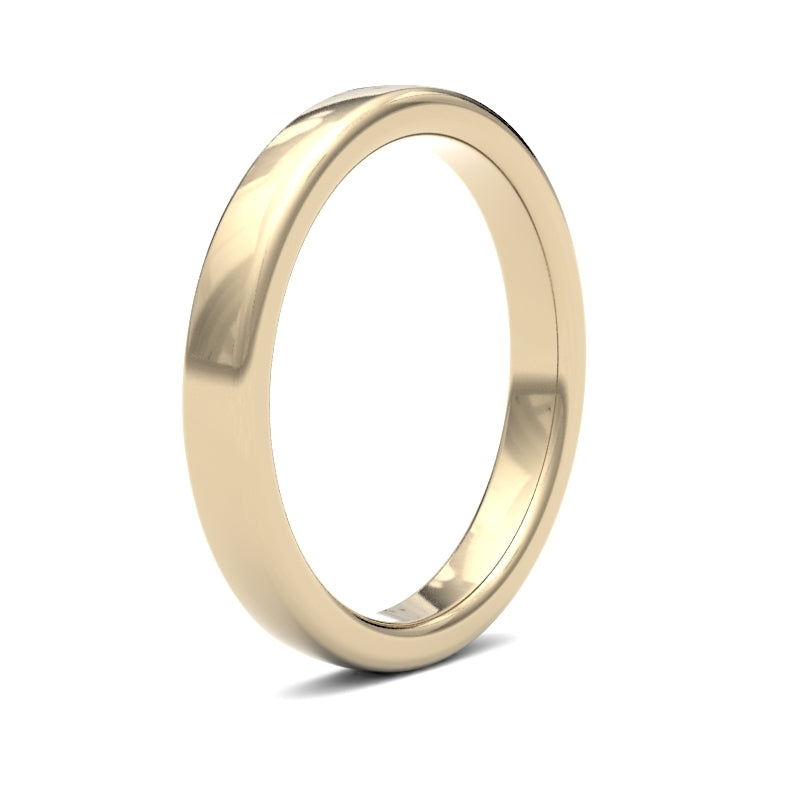Embrace Comfort and Elegance: Ladies Soft Court Profile Wedding Bands.