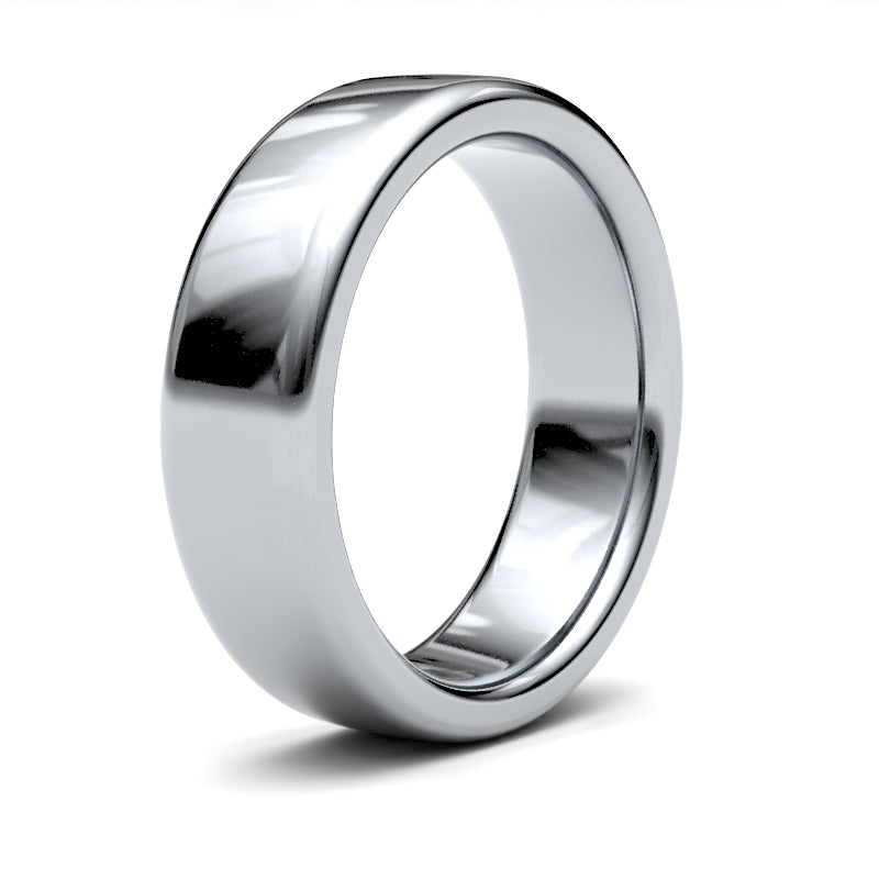 Gents Soft Court Profile Wedding Bands.