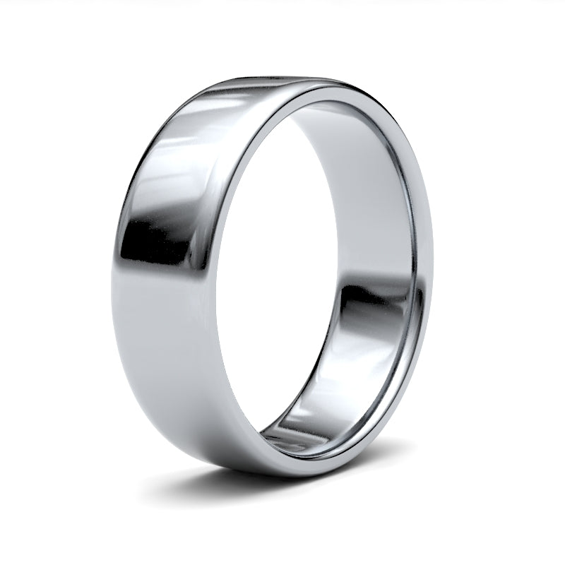 Gents Soft Court Profile Wedding Bands.