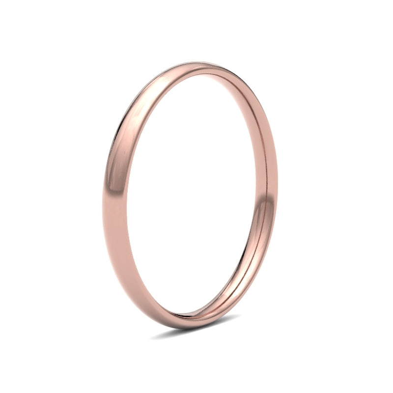 Classic Ladies Court Profile Wedding Ring - Elegant Simplicity