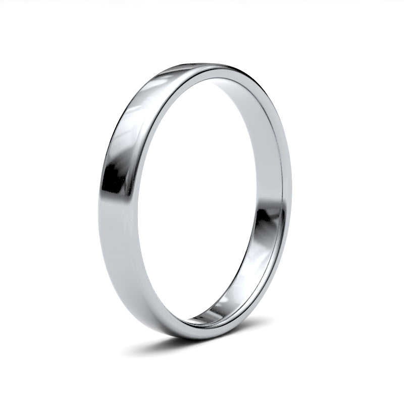 Embrace Comfort and Elegance: Ladies Soft Court Profile Wedding Bands.