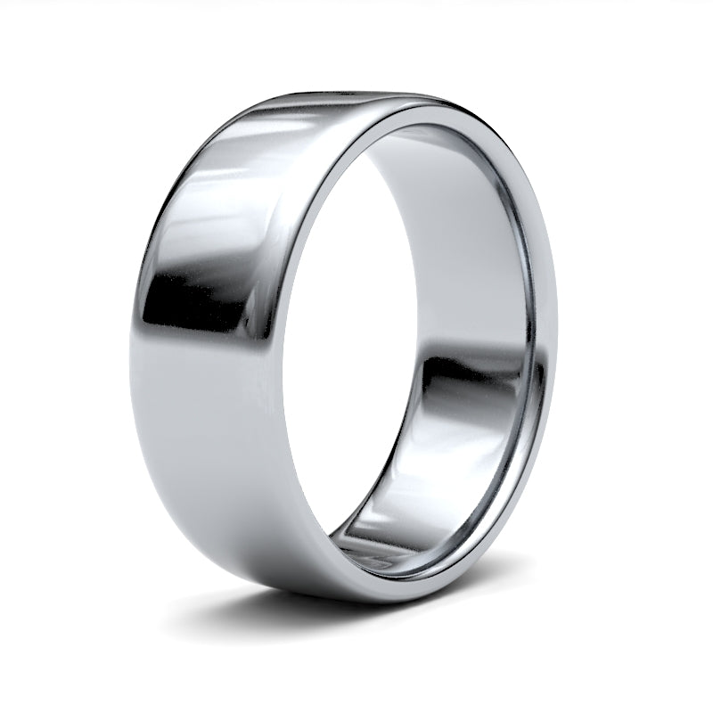 Gents Soft Court Profile Wedding Bands.