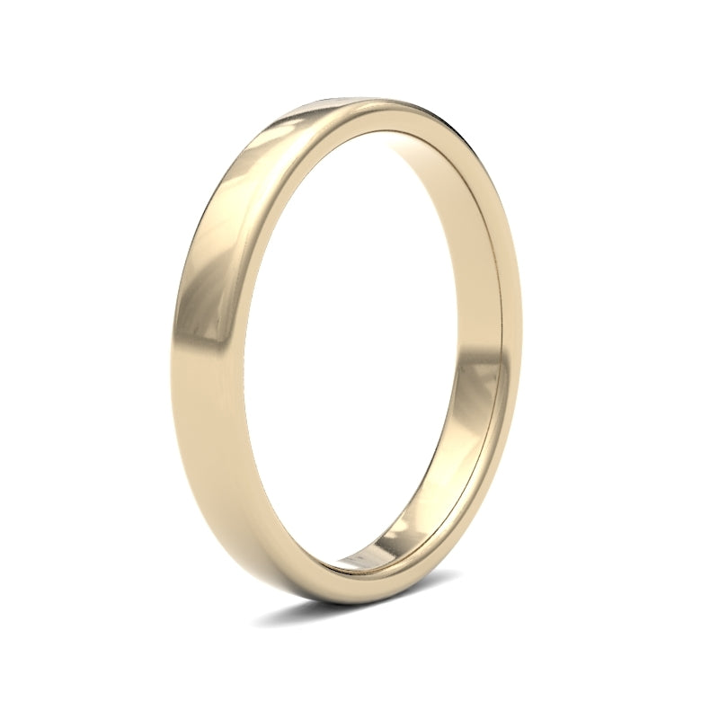 Embrace Comfort and Elegance: Ladies Soft Court Profile Wedding Bands.