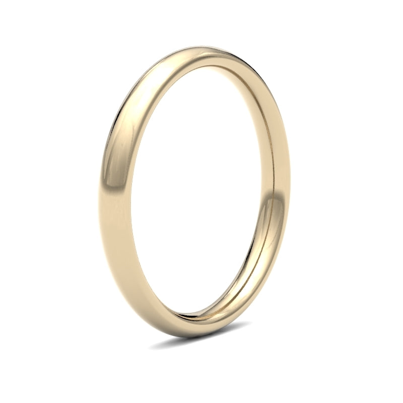 Ladies Court Profile Wedding Bands for Timeless Elegance.