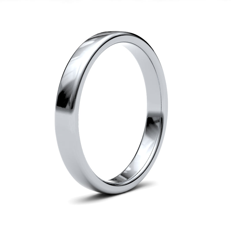 Embrace Comfort and Elegance: Ladies Soft Court Profile Wedding Bands.