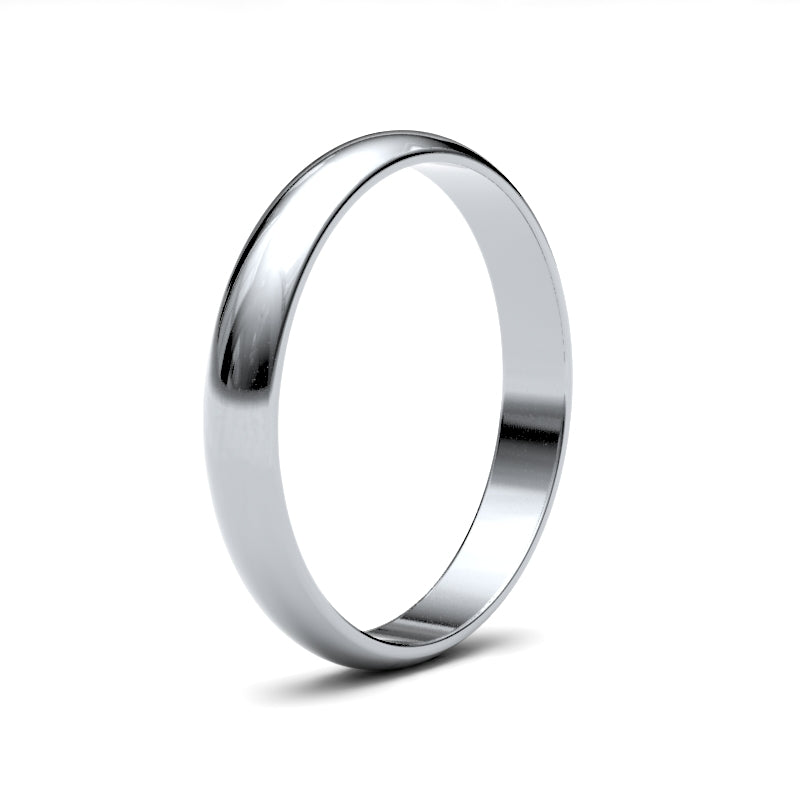 D-Shape Profile Wedding Bands for Her.