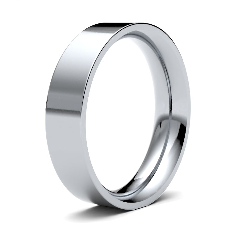 Gents Flat Court Profile Wedding Bands.