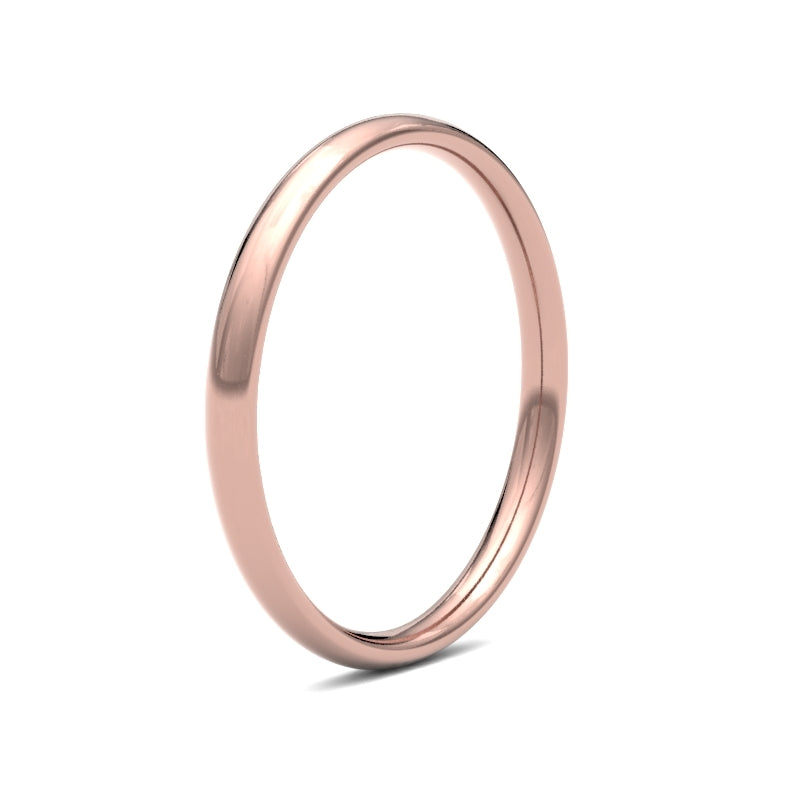 Classic Ladies Court Profile Wedding Ring - Elegant Simplicity