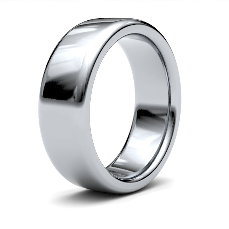 Gents Soft Court Profile Wedding Bands.