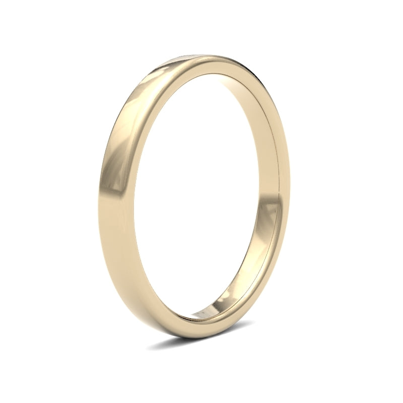 Embrace Comfort and Elegance: Ladies Soft Court Profile Wedding Bands.