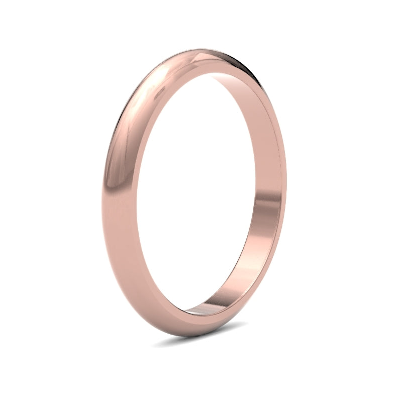 D-Shape Profile Wedding Bands for Her.