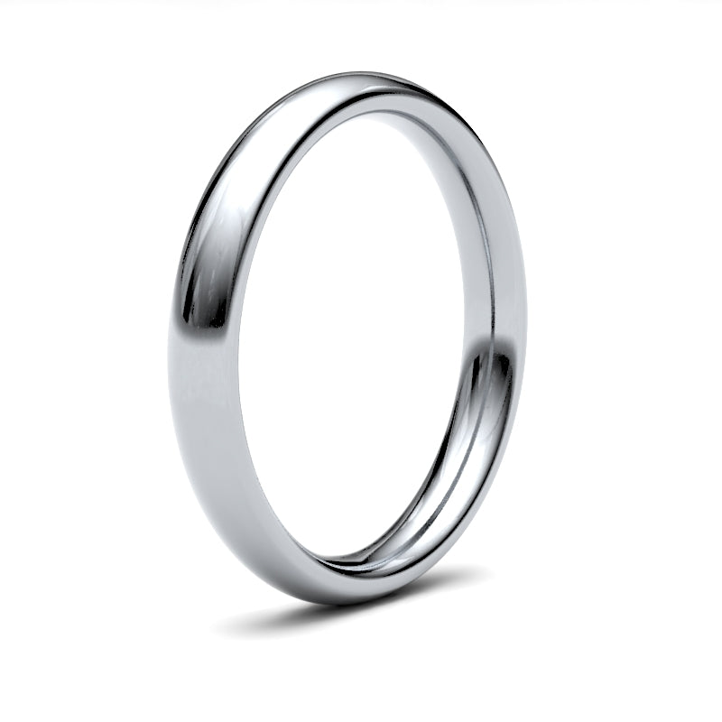 Ladies Court Profile Wedding Bands for Timeless Elegance.