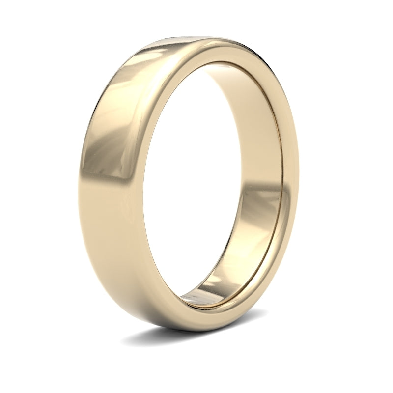 Gents Soft Court Profile Wedding Bands.