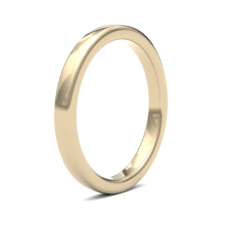 Embrace Comfort and Elegance: Ladies Soft Court Profile Wedding Bands.