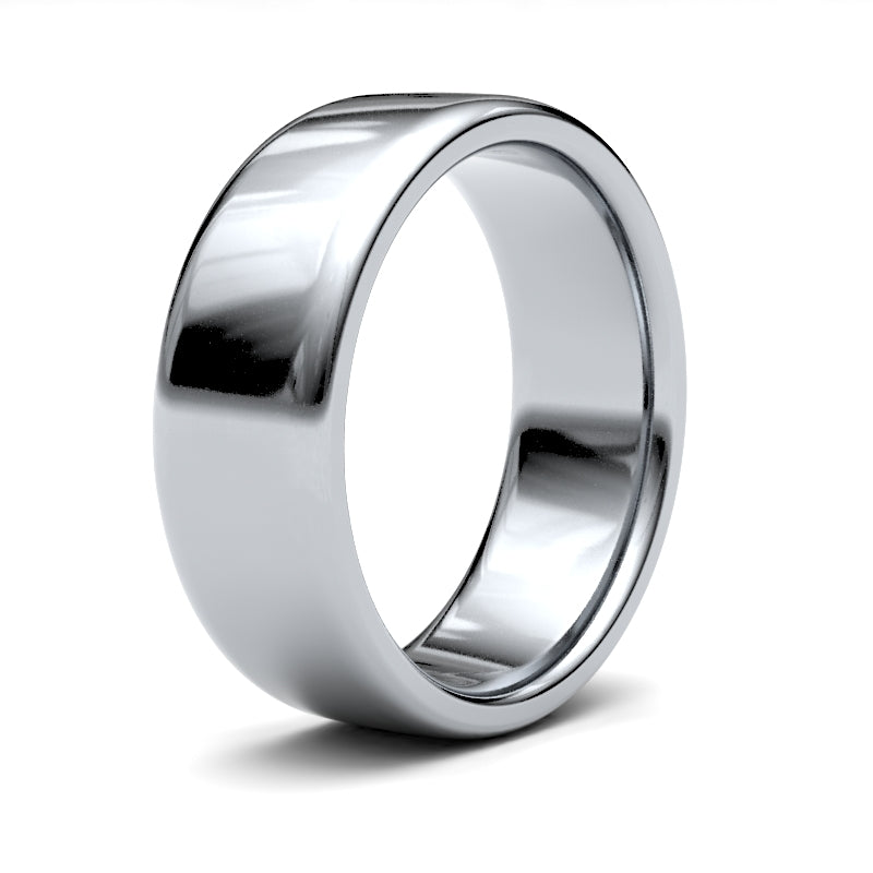 Gents Soft Court Profile Wedding Bands.