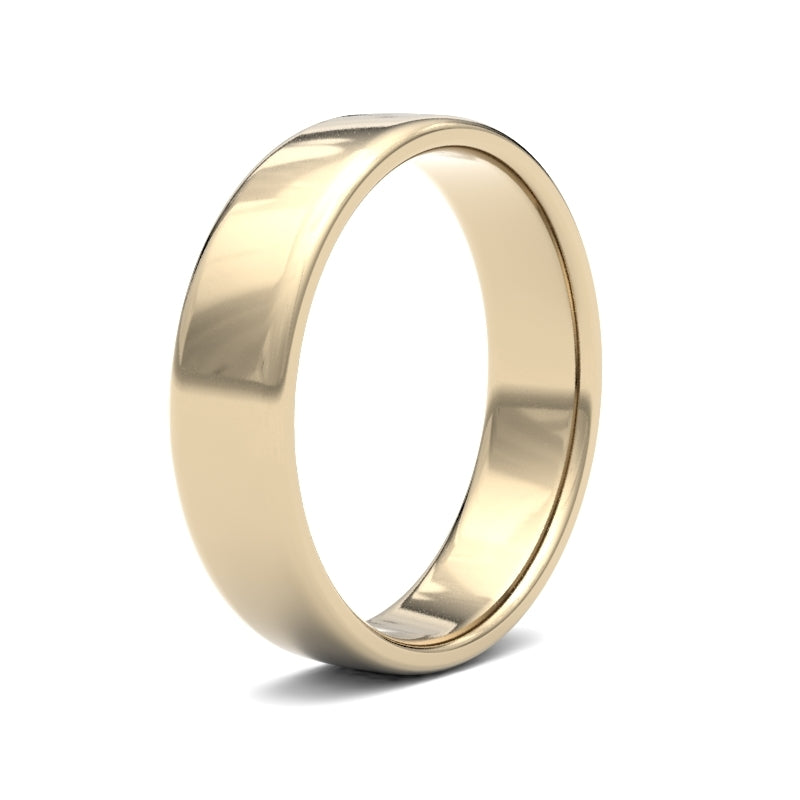 Gents Soft Court Profile Wedding Bands.