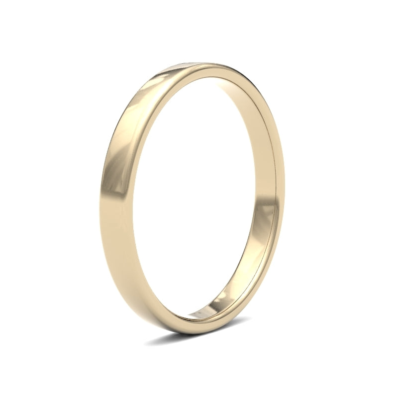 Embrace Comfort and Elegance: Ladies Soft Court Profile Wedding Bands.