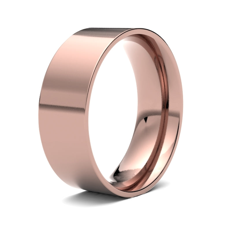 Gents Flat Court Profile Wedding Bands.