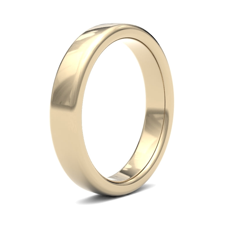 Embrace Comfort and Elegance: Ladies Soft Court Profile Wedding Bands.