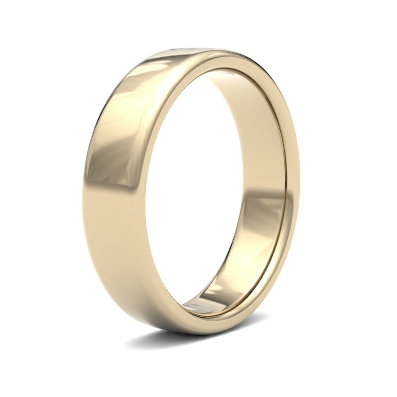 Gents Soft Court Profile Wedding Bands.